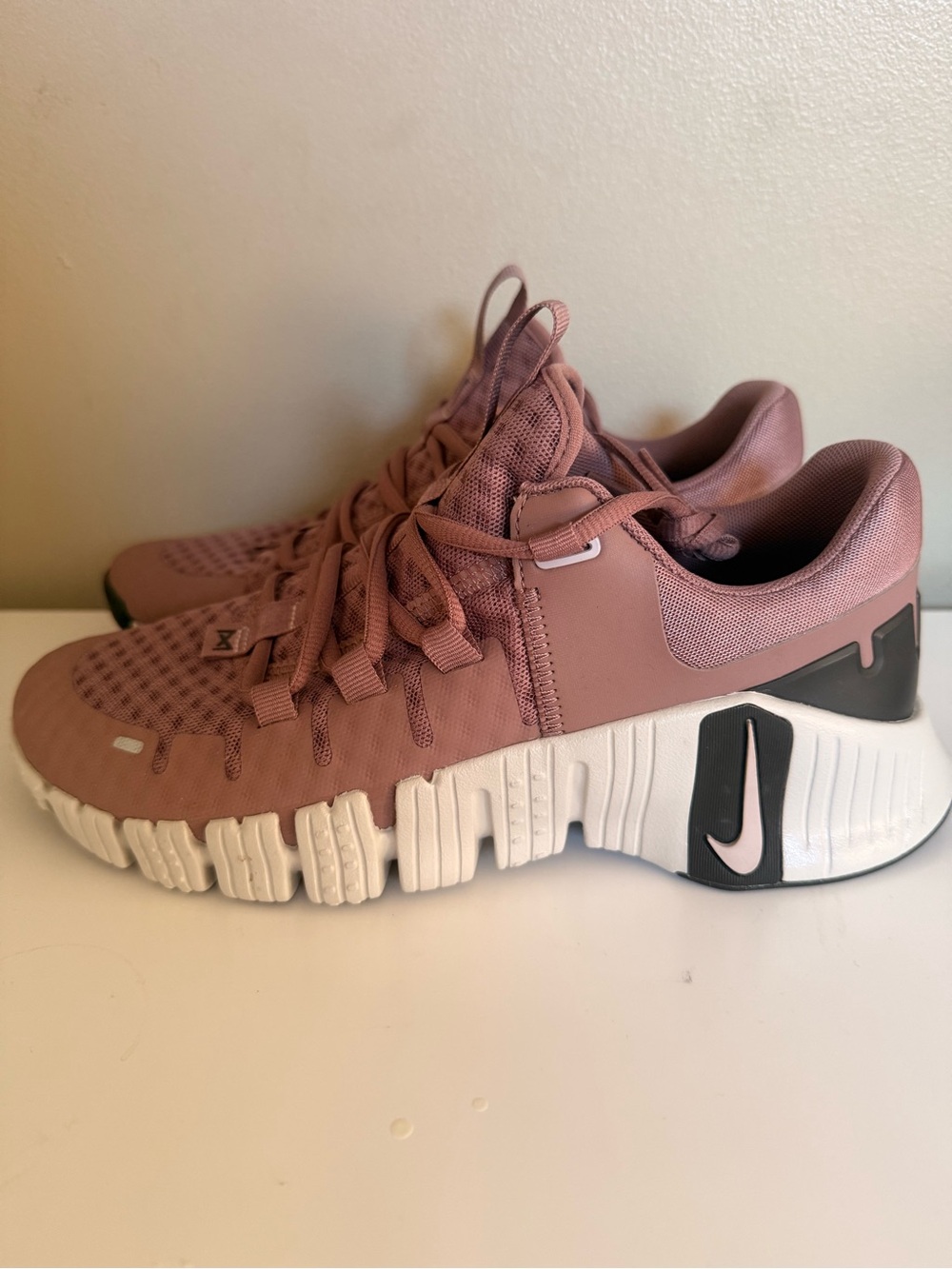 Nike Rose Pink Training Sneakers with White Sole